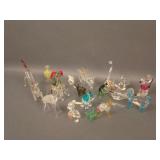Lot of a number of Mini-Glass Animals