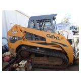 Gehl Compact Loader & GMC Flatbed Trucks