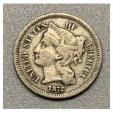 1872 - 3 Cent Piece