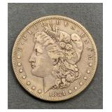 1884-s Morgan Silver Dollar