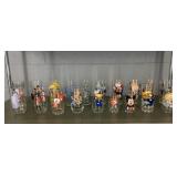 19 Pc Vintage Looney Tunes Disney Glasses