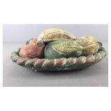 Concrete Fruit Basket & Fruit