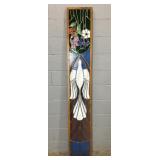 Beautiful Tall Stained  / Leaded Glass Window