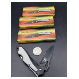 3 X Bid Tac-extreme Grey Handled Knifes