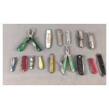 Lot Of 15 Assorted Small Pocket Knives