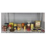 18 Assorted Vintage Tins