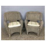 2x The Bid Hampton Bay Outdoor Wicker Chairs