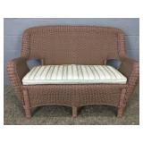 Outdoor Wicker Settee