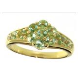 Natural 1.10 Ct Peridot Cocktail Ring Sz 6.25
