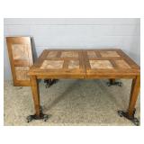 Vintage Dining Table With Leaf