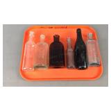 6 Pc Apothecary Bottles