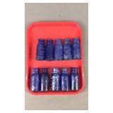 10pc Cobalt Bromo Seltzer Bottles