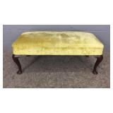 Velvet Upholstered Bench