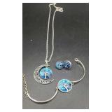 3 Pc Whimsical Tree Jewelry Set . Bracelet