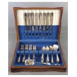 41 Pc Rogers Silver Plated Flatware