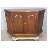 Two Door Wood Console