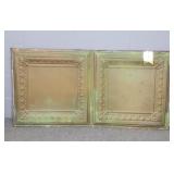 2 Panel Vintage Pressed Tin Ceiling Tiles