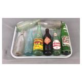 7 Pc Vintage Soda Bottles