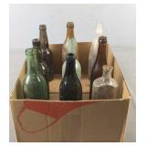 9 Assorted Vintage Bottles