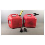 2x The Bid 5 Gallon Gas Cans