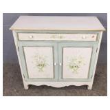 Pretty Distressed White Cabinet / Server