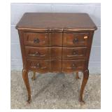 Cherry Finish Wood Console - 3 Drawers