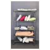 Rack Of Pillows And Linens