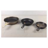3 Pc Cast Iron Lot - Large Is Wagner