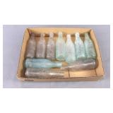 10 Assorted Vintage Soda Bottles
