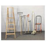 Ladders, Hand Truck, Blower And More