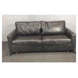 Faux Leather Sleeper Sofa