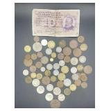 Foreign Coins And Banknote