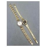 2 X Bid Ladies Watches Gruen W Diamond Accent &
