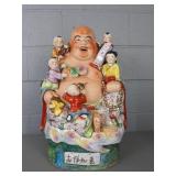 23" Tall Porcelain Buddha