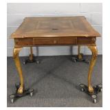 High Quality Inlaid Game Table W Drawers