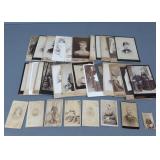 37 Assorted Vintage Cabinet Cards / Photos