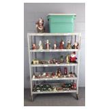 Assorted Santa Ornaments, Decor And More