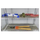 Assorted Tool Lot - Loppers - Ladder Accessories