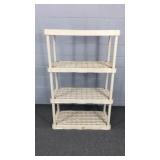 4 Tier Plastic Shelving Unit