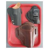 Lot Of 3 Pistol Holsters - Garrett Jackson & More