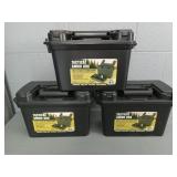 3x The Bid Plastic Ammo Box Holds 6-8 Boxes