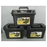 3x The Bid Plastic Ammo Box Holds 6-8 Boxes