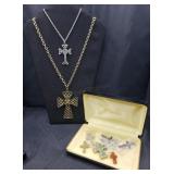 Assorted Cross Necklaces And Pendants