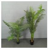 2 Pc Faux Plants In Planters