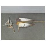 2 Pc Metal Boat Anchors 2 Pc Metal Boat Anchors