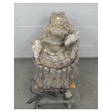 Two Piece Concrete Fountain Pump Powers Up Two Piece Concrete Fountain Pump Powers Up