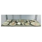 14 Pieces Of Rose Medallion Porcelain Serving Pcs