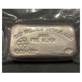 Opm Poured 10 Troy Oz .9995 Silver Bar Ingot