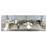 Large Lot Assorted Crosses Clay, Wood, Etc