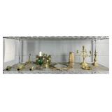 Assorted Brass Candelabras And More Assorted Brass Candelabras And More